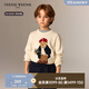 Teenie WeenieKids小熊童裝25年新款秋冬男女童經(jīng)典純棉套頭毛衣 白色 男熊 120 cm