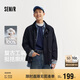 森馬（Semir）巴恩風(fēng)工裝外套男純棉燈芯絨翻領(lǐng)夾克秋情侶寬松上衣101524108201