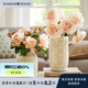 Harbor House美式家居假花裝飾仿真花擺件玫瑰花客廳花束絹花【門店同款】 Flora 三杈仿真緋色大開玫瑰/支