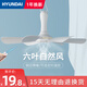 HYUNDAI小吊扇學(xué)生宿舍小型電風(fēng)扇大風(fēng)力蚊帳小風(fēng)扇輕音微風(fēng)吊電扇 【1.8米線長(zhǎng)】白色六葉靜音小吊扇 宿舍|臥室|蚊帳靜音大風(fēng)力風(fēng)量