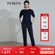 PORTS寶姿 新品女裝套頭毛衣SL8K604FXY001 黎霧藍(lán) S
