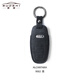 索飾輕奢適用奧迪汽車(chē)鑰匙套 A4l/A6l/Q5l/Q3/A3/Q2l/Q5l/A3l/Q7殼扣 Alcantara 暗夜黑 A款