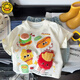 G.duck少兒立體玩偶短袖T恤夏裝2025新款寬松韓版卡通上衣半袖打底衫潮 立體漢堡薯條短袖 120 建議身高110厘米