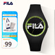 斐樂（FILA）手表男女情侶手表學生硅膠運動防水果凍表 FLL38-671-006
