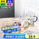 唯銘諾（WEIMINGNUO）錘紋玻璃杯家用泡茶杯耐熱加厚喝水杯帶把啤酒杯子套裝 四色350ML