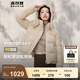 波司登（BOSIDENG）【反季】羽絨服女款短款脫卸帽加厚新國(guó)標(biāo)90絨商場(chǎng)同款修身外套 【熱銷爆款】半糖卡其7A34 XS 155/80A 體重約110以內(nèi)