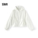 森馬（Semir）外套女碎花肌理森系少女感2025夏季oversize連帽夾克109325108005