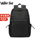 Walker Shop雙肩包男【防水牛津布】大容量電腦背包休閑潮流商務(wù)旅行通勤包 耀黑色