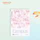 國譽(KOKUYO)B5筆記本子膠套本Campus水彩絮語封套本收納記事本 8mm點線 80頁 粉色 WSG-NBDDB580P