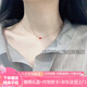 詩筠（SHIJUN）小紅心項鏈鎖骨鏈小眾迷你桃心鈦鋼女玫瑰金色可愛心形520禮物 極簡小紅心