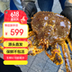 鮮潤澤 俄羅斯進(jìn)口鮮活帝王蟹3-3.5斤保鮮不?；钚迈r活蟹生鮮 源頭直發(fā)