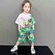 奧特曼2025新款女童迪迦純棉T恤賽羅發(fā)光短袖夏季套裝速干兩件套 彩虹帶燈套裝 100 cm