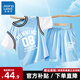真維斯男童籃球服運(yùn)動套裝2025新款夏季兒童網(wǎng)眼跑步速干衣親膚透氣夏裝 【吸濕速干套裝】01 110