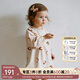 OAK FAMILY秋冬新品1-6歲女寶寶長(zhǎng)袖連衣裙可愛(ài)高彈寬松衛(wèi)衣裙洋氣公主裙 小面包 80 cm