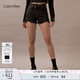 Calvin KleinJeans夏季女士潮流性感ck斜腰邊刺繡毛邊高腰牛仔短褲J224329
