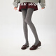 上森派系天鵝絨連褲襪女春秋款打底襪黑色顯瘦玻尿酸打底不掉檔高彈褲襪 【80D天鵝絨10~20℃】灰色 均碼 /身高155-175/臀圍75-105
