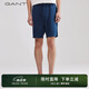 GANT/甘特春夏男士寬松透氣吸汗寬松百搭亞麻抽繩運(yùn)動休閑短褲 461藏藍(lán)色 S
