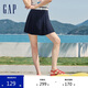 GAP女裝夏季純色珠地百褶迷你裙運(yùn)動學(xué)院風(fēng)百搭短裙465057