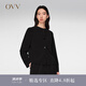 OVV【重磅真絲】2024春夏新款女裝鬼縐經(jīng)典圓領(lǐng)夾克外套 黑色（凈色）18 L