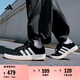 adidas「面包鞋」GRAND COURT BASE 00s休閑低幫板鞋男女阿迪達斯   黑色/白色/樹脂黃   42