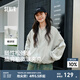 森馬（Semir）外套女短款特寬松廓形2025春新款插肩袖刺繡棒球服質(zhì)感夾克甜酷風(fēng) 淺灰20058 M 160/84A