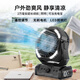 仩尢充電電風扇戶外風扇露營充電式風扇超長續(xù)航垂釣便攜桌面家用宿舍床上用車載風扇LED應(yīng)急照明德國 【頂配遙控調(diào)節(jié)搖頭款20000HA】黑色 【充電風扇超長續(xù)航，全新升級智能芯】