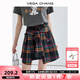 VEGA CHANG半身裙女2025年夏季新款美式休閑學(xué)院風(fēng)小眾設(shè)計感高腰格紋裙褲 格紋（短款裙褲） S