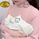 G.DUCKKIDS女童德絨打底衫秋冬新款兒童長(cháng)袖T恤洋氣寶寶內搭半高領(lǐng)打底上衣 HL-524【粉色】 120 cm