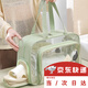 戰舵透明pvc收納包洗澡游泳化妝包便攜護膚用品手提洗漱包旅行鞋倉包 游泳包 36*15*25cm 【綠色帶鞋倉】 1個(gè)