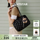 歐時(shí)納（JUST STAR）【徐璐同款】包包女款2025年新款輕奢侈吐司包托特包生日禮物女包 松露黑大號(hào)【可放A4、13寸電腦】 時(shí)尚高端品牌生日禮物送女友老婆