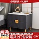 伊陽(yáng) 意式輕奢巖板床頭柜臥室小型收納柜網(wǎng)紅簡(jiǎn)易儲物柜極簡(jiǎn)床邊柜子 巖板面灰色柜體金色腿 長(cháng)50*寬40*高50
