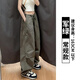 蕉下森林白色工裝褲女夏2025新款美式復(fù)古寬松bf慵懶風(fēng)小個(gè)子降落傘闊腿褲 軍綠色【款】 常規(guī) S