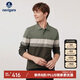 Navigare意大利小帆船男士全棉翻領(lǐng)長(zhǎng)袖POLO衫1335024504 棕/綠 XL/52 