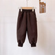 Radinka2025秋冬上新寶寶加厚棉褲兒童一條過(guò)冬一體絨男女保暖長(cháng)褲PYZ 燈芯絨褲子-棕色 110 cm