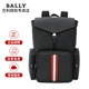 巴利（BALLY）送禮男士雙肩包商務(wù)休閑MAXI系列皮革雙肩包大容量旅行包 6303963 紅白條紋