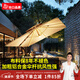 紫葉（ziye）戶外遮陽傘庭院傘太陽能LED帶燈傘花園露臺崗?fù)ご笥陻[攤傘太陽傘 特價帶燈2.5米方形【配370斤水箱】90MM傘桿