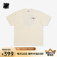 UNDEFEATED五條杠官方春季新品美式潮流LOGO拳套寬松落肩短袖T恤 米白色 L