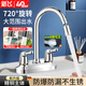 新飛雙孔面盆水龍頭浴室洗臉盆冷熱旋轉(zhuǎn)洗臉池臺盆水龍頭