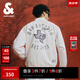 杰克·瓊斯（JACK&JONES）男裝春秋NBA聯(lián)名馬刺隊圖案膠印潮流棒球領(lǐng)夾克外套男款224321004 云霧灰A41 常規 云霧灰A41 XL 185