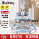 ANGI BABY嬰兒學(xué)步車多功能防側(cè)翻6/7-18個月嬰幼兒學(xué)走路男女孩可坐助步車