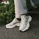 斐樂(lè )（FILA）男鞋蕨草鞋2代老爹鞋易烊千璽同款2025夏季新款透氣休閑鞋運動(dòng)鞋 奶白/太空銀-GS 42