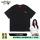 查爾斯桃心短袖T恤男女同款情侶款經(jīng)典休閑寬松純色純棉基礎(chǔ)款打底衫