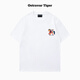 OSTRAVAR TIGER馬年限定2026專(zhuān)柜新款 鬼冢家虎潮牌男女情侶親子寬松純棉短袖t恤 白-小標 S 80-100斤