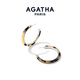 AGATHA/璦嘉莎 玳瑁耳環(huán)女士七夕情人節生日禮物送女朋友閨蜜高級感耳飾