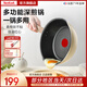 特福（Tefal）平底鍋不粘鍋煎鍋家用炒菜鍋平底煎蛋鍋煎牛排鍋電磁爐燃氣灶通用 深煎鍋-米色（多功能鍋） 22cm