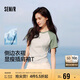 森馬（Semir）[商場(chǎng)同款]短袖T恤女撞色插肩袖修身2025夏涼感上衣101325100052