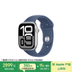 Apple/蘋果 Watch Series 10 智能手表GPS+蜂窩款46毫米銀色鋁金屬表殼丹寧色運(yùn)動型表帶S/M MWYF3CH/B