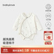babylove【紡軟織柔】嬰兒包屁衣春季純棉衣服女寶寶長(cháng)袖三角哈衣爬服甜美