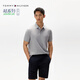 Tommy Hilfiger【輕柔感】夏季男裝珠地網(wǎng)眼商務(wù)休閑短袖T恤翻領(lǐng)POLOJA568