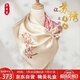 織錦樓真絲刺繡圍巾女長款手工蘇繡梅花絲巾桑蠶絲外搭中國風(fēng)披肩禮盒裝